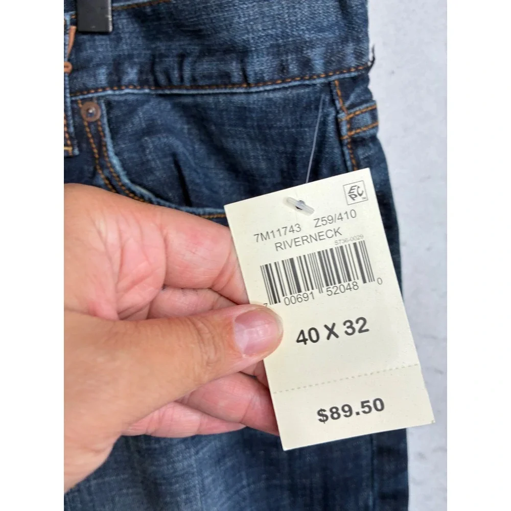 NWT Lucky Brand 367 Vintage Boot Jeans Mens 40x32 Riverneck Blue Denim 7M11743